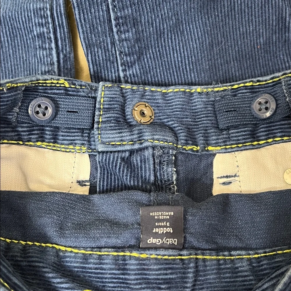 Baby Gap 1969 Toddler Boys Corduroy Pants | Straight Leg | Navy Blue | Size 3T